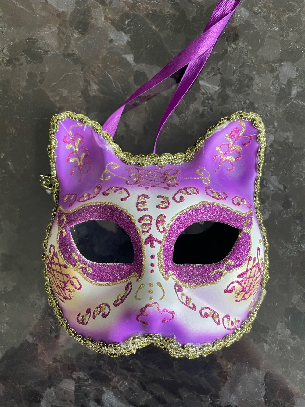 Venetian masquerade cat mask